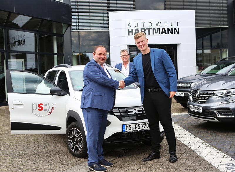 Pflegebüro Schmidt ist Kunde bei Dacia Hartmann Pflegebüro Schmidt ist Kunde bei Dacia Hartmann